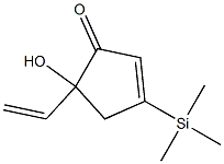 5-Ethenyl-5-hydroxy-3-(trimethylsilyl)-2-cyclopenten-1-one Struktur