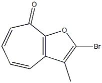 2-Bromo-3-methyl-8H-cyclohepta[b]furan-8-one Struktur