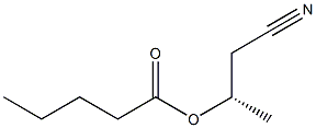 Valeric acid (S)-1-(cyanomethyl)ethyl ester Struktur