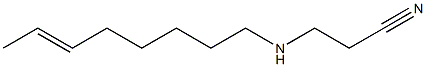 N-(2-Cyanoethyl)-6-octenylamine Struktur