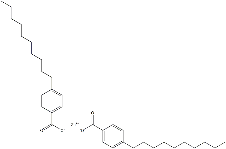 Bis(4-decylbenzoic acid)zinc salt Struktur