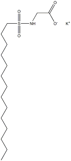 N-Tetradecylsulfonylglycine potassium salt Struktur