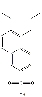 5,6-Dipropyl-2-naphthalenesulfonic acid Struktur