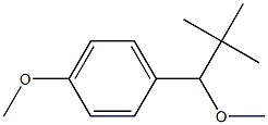 1-(1-Methoxy-2,2-dimethylpropyl)-4-methoxybenzene Struktur