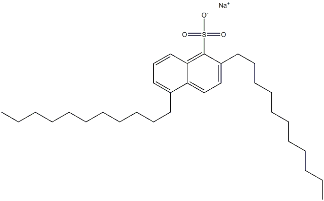 2,5-Diundecyl-1-naphthalenesulfonic acid sodium salt Struktur