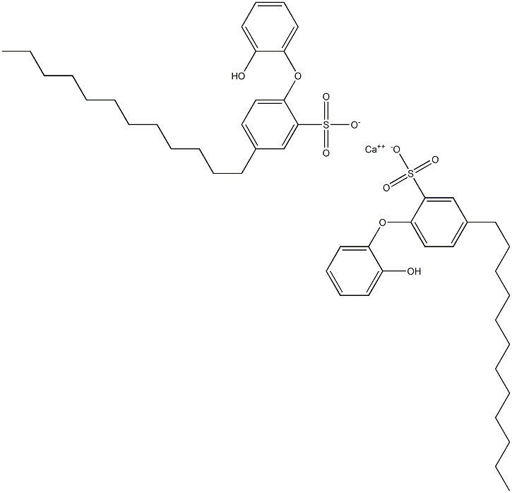 Bis(2'-hydroxy-4-dodecyl[oxybisbenzene]-2-sulfonic acid)calcium salt Struktur