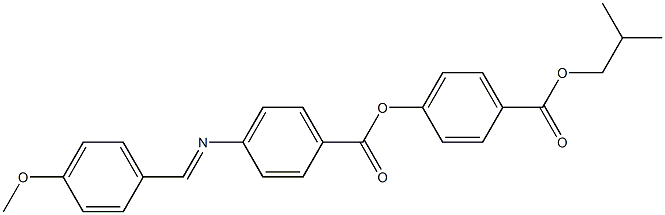 4-[4-(4-Methoxybenzylideneamino)benzoyloxy]benzoic acid isobutyl ester Struktur