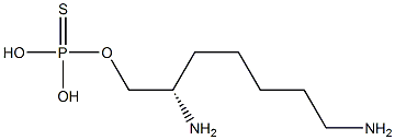 Thiophosphoric acid dihydrogen S-(2,7-diaminoheptyl) ester Struktur