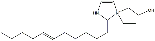 1-Ethyl-1-(2-hydroxyethyl)-2-(6-undecenyl)-4-imidazoline-1-ium Struktur