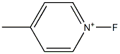 1-Fluoro-4-methylpyridinium Struktur