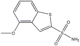 4-Methoxybenzo[b]thiophene-2-sulfonamide Struktur