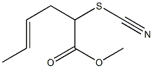 (4E)-2-Thiocyanato-4-hexenoic acid methyl ester Struktur