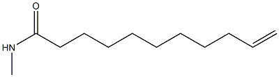 N-Methyl-10-undecenamide Struktur