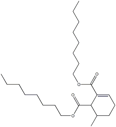 6-Methyl-2-cyclohexene-1,2-dicarboxylic acid dioctyl ester Struktur