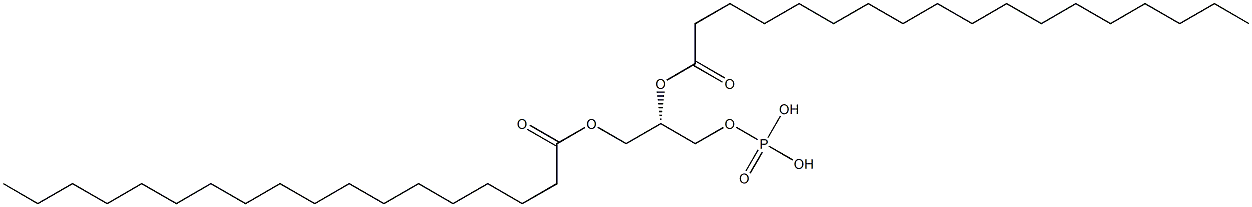 Phosphoric acid (2S)-2,3-bis(stearoyloxy)propyl ester Struktur