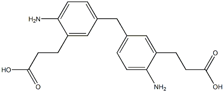 5,5'-Methylenebis(2-aminobenzenepropionic acid) Struktur