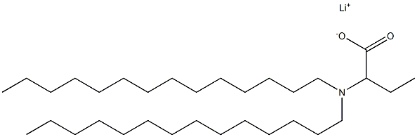 2-(Ditetradecylamino)butyric acid lithium salt Struktur