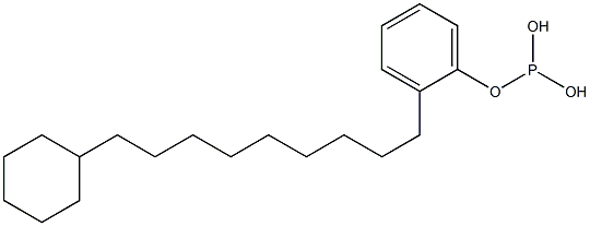 Phosphorous acid cyclohexylnonylphenyl ester Struktur