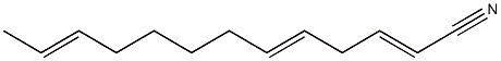 2,5,11-Tridecatrienenitrile Struktur