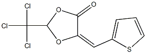 (5E)-2-(Trichloromethyl)-5-(2-thienylmethylene)-1,3-dioxolan-4-one Struktur