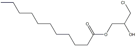 Undecanoic acid 2-hydroxy-3-chloropropyl ester Struktur