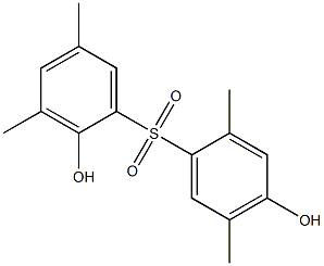 2,4'-Dihydroxy-2',3,5,5'-tetramethyl[sulfonylbisbenzene] Struktur