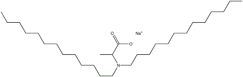 2-(Ditridecylamino)propanoic acid sodium salt Struktur