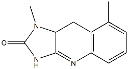 1,8-Dimethyl-9,9a-dihydro-1H-imidazo[4,5-b]quinolin-2(3H)-one Struktur