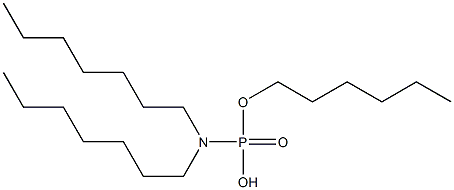 N,N-Diheptylamidophosphoric acid hydrogen hexyl ester Struktur