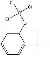 (2-tert-Butylphenoxy)trichlorotitanium(IV) Struktur