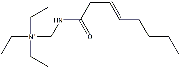 N,N-Diethyl-N-[(3-octenoylamino)methyl]ethanaminium Struktur