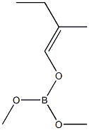 Boric acid dimethyl(E)-2-methyl-1-butenyl ester Struktur