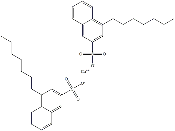 Bis(4-heptyl-2-naphthalenesulfonic acid)calcium salt Struktur