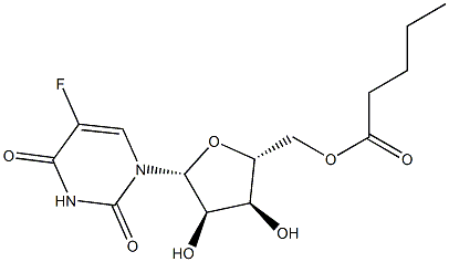 5-Fluoro-5'-O-pentanoyluridine Struktur