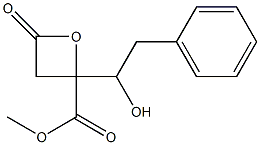 4-Oxo-2-(2-phenyl-1-hydroxyethyl)oxetane-2-carboxylic acid methyl ester Struktur