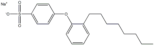 4-(2-Octylphenoxy)benzenesulfonic acid sodium salt Struktur