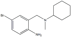 N-Methyl-N-cyclohexyl-2-amino-5-bromobenzenemethanamine Struktur