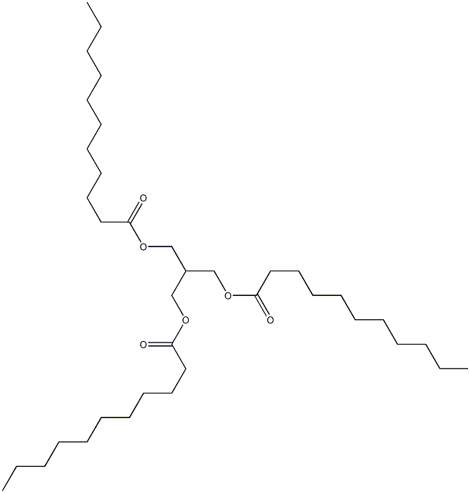 2-[(Undecanoyloxy)methyl]-1,3-propanediol diundecanoate Struktur