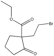 1-(2-Bromoethyl)-2-oxocyclopentanecarboxylic acid ethyl ester Struktur