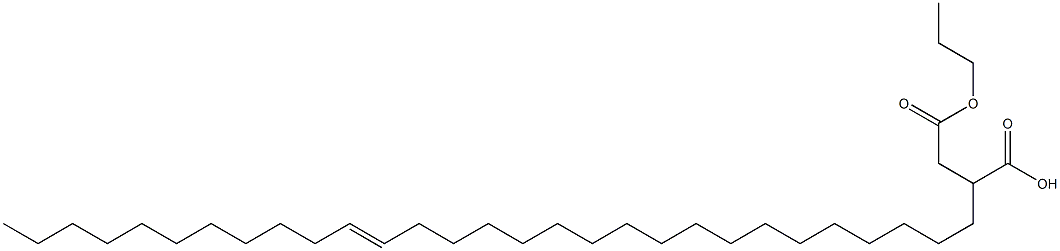 2-(18-Nonacosenyl)succinic acid 1-hydrogen 4-propyl ester Struktur