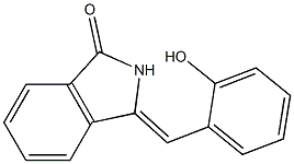 (Z)-2,3-Dihydro-3-(2-hydroxybenzylidene)-1H-isoindol-1-one Struktur