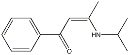 1-Phenyl-3-(isopropylamino)-2-butene-1-one Struktur