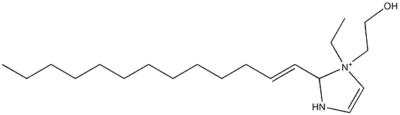 1-Ethyl-1-(2-hydroxyethyl)-2-(1-tridecenyl)-4-imidazoline-1-ium Struktur