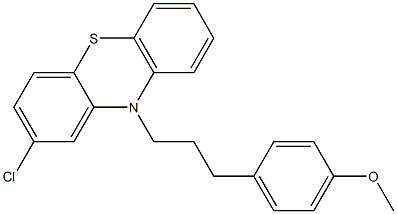 10-[3-(4-Methoxyphenyl)propyl]-2-chloro-10H-phenothiazine Struktur