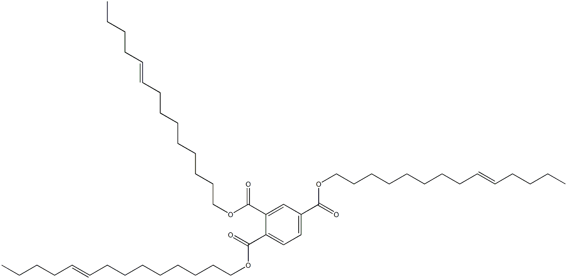 1,2,4-Benzenetricarboxylic acid tri(9-tetradecenyl) ester Struktur