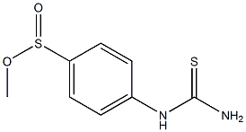 p-Thioureidobenzenesulfinic acid methyl ester Struktur