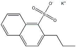 2-Propyl-1-naphthalenesulfonic acid potassium salt Struktur