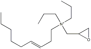 Dipropyl(3-nonenyl)glycidylaminium Struktur