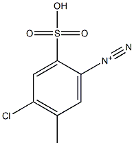 4-Chloro-5-methyl-2-sulfobenzenediazonium Struktur