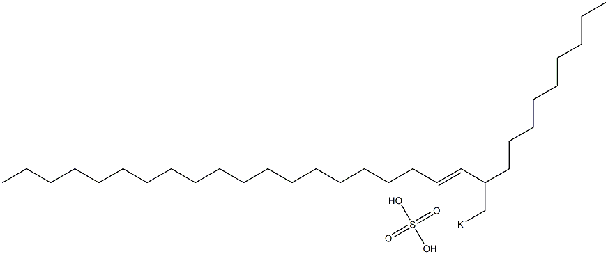 Sulfuric acid 2-nonyl-3-docosenyl=potassium ester salt Struktur